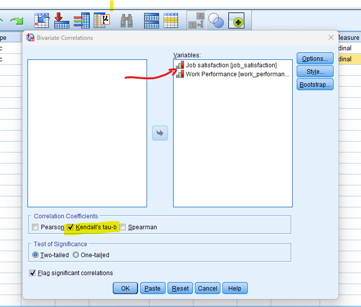 Kendall's Tau Correlation in SPSS - Explained, Performing, Reported
